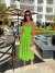 VESTIDO MIDI VERDE COM CINTO ALFAIATARIA