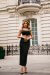 Conjunto de Tweed Preto Mademoiselle Preto
